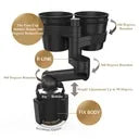 ๐ฅ Car Cup Holder with 15W Wireless Charging โ Fast & Secure Mount๐โ