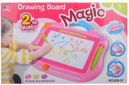 🖍️✨Mess-Free Kids Magic Drawing Board – Slide-Erase, Colorful, Portable! 🎨