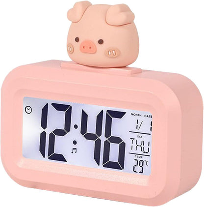 Cute Piggy Digital Clock