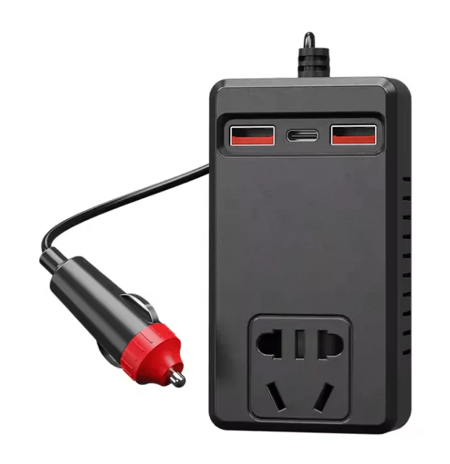 C12 Intelligent Car Power Inverter ⚡ | 150W AC Converter with USB-A & USB-C Ports 🚗🔋
