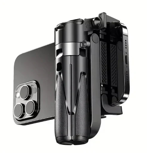 Mini Grip Quadripod with Bluetooth Remote – Portable Tripod Stand for Phone & Vlogging 📸